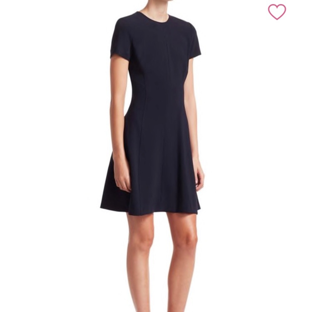 NWT THEORY Modern Seamed Shift W- Admiral Crepe